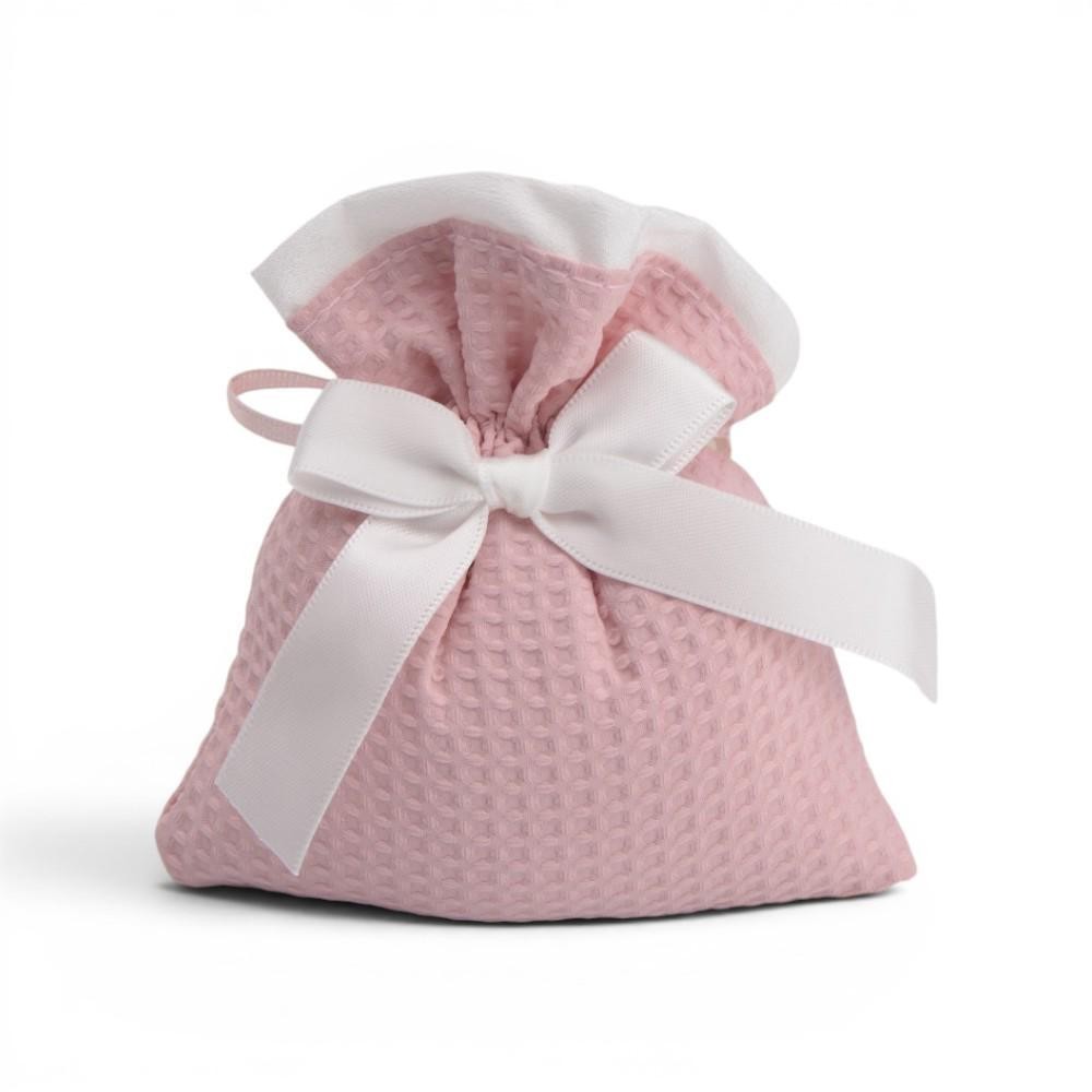 SACCHETTO COTONE 10X12CM ROSA